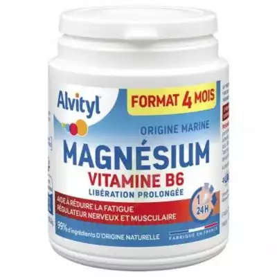 Alvityl Magnésium Vitamine B6 Libération Prolongée Comprimés Lp Pot/120 à Ollioules